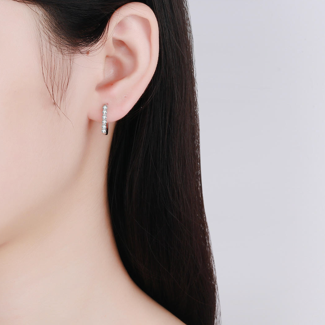 Serene Demi-Hoop Arc Earrings