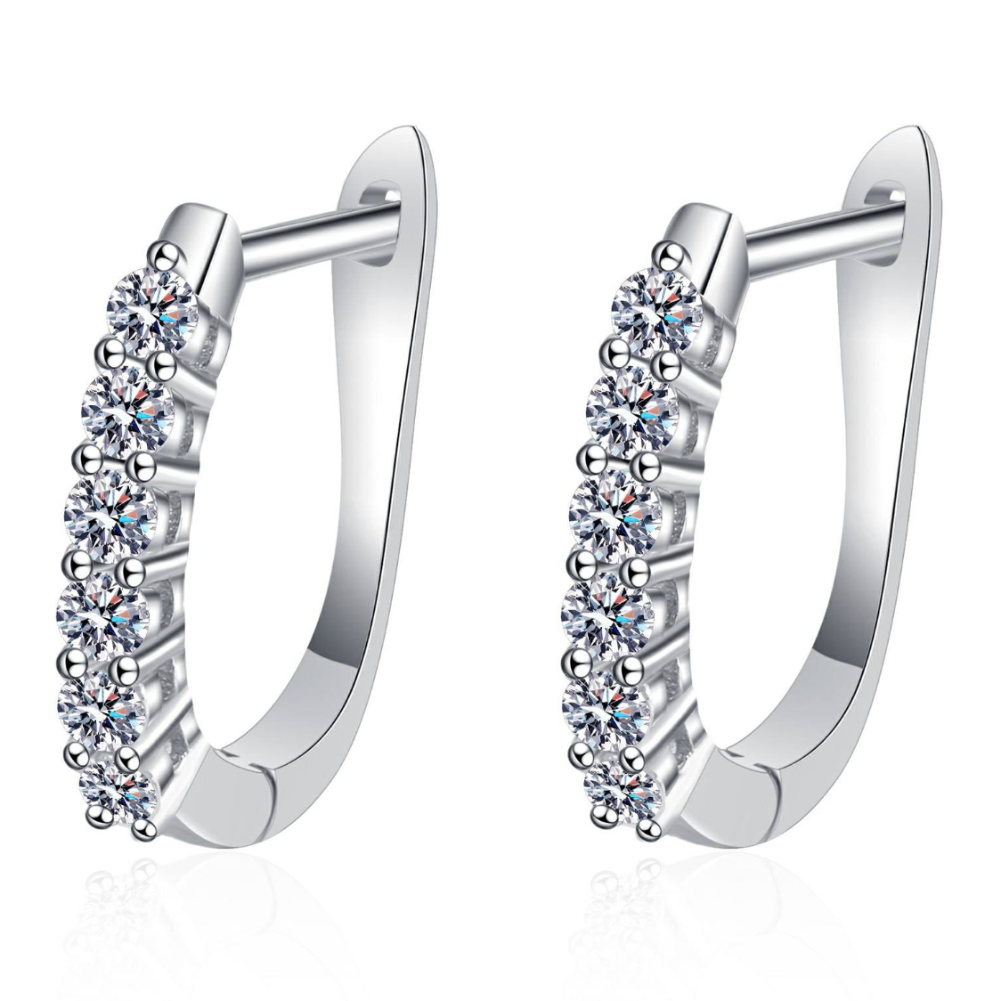 Serene Demi-Hoop Arc Earrings