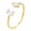 Clarity Duo Open Cuff Ring