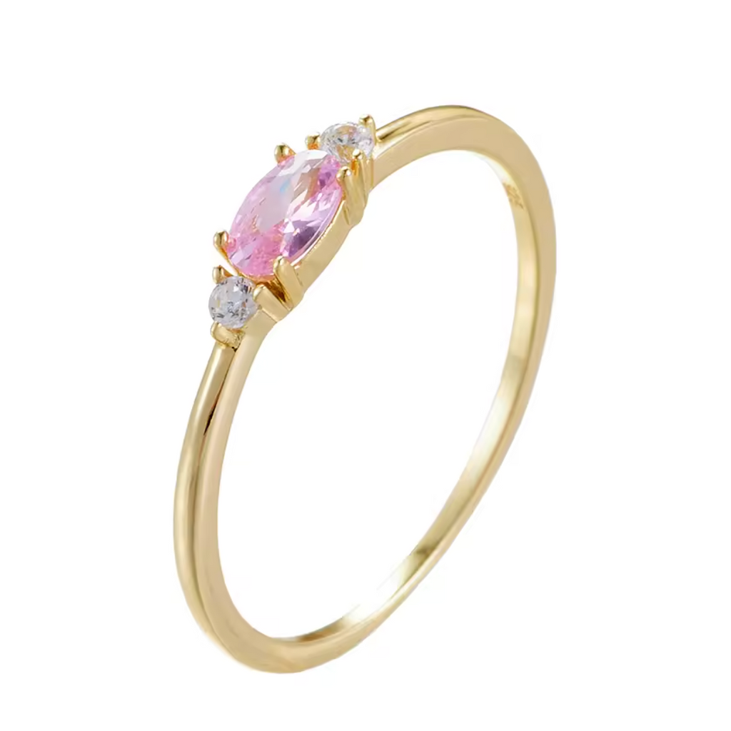 Blush Marquise Horizon Band
