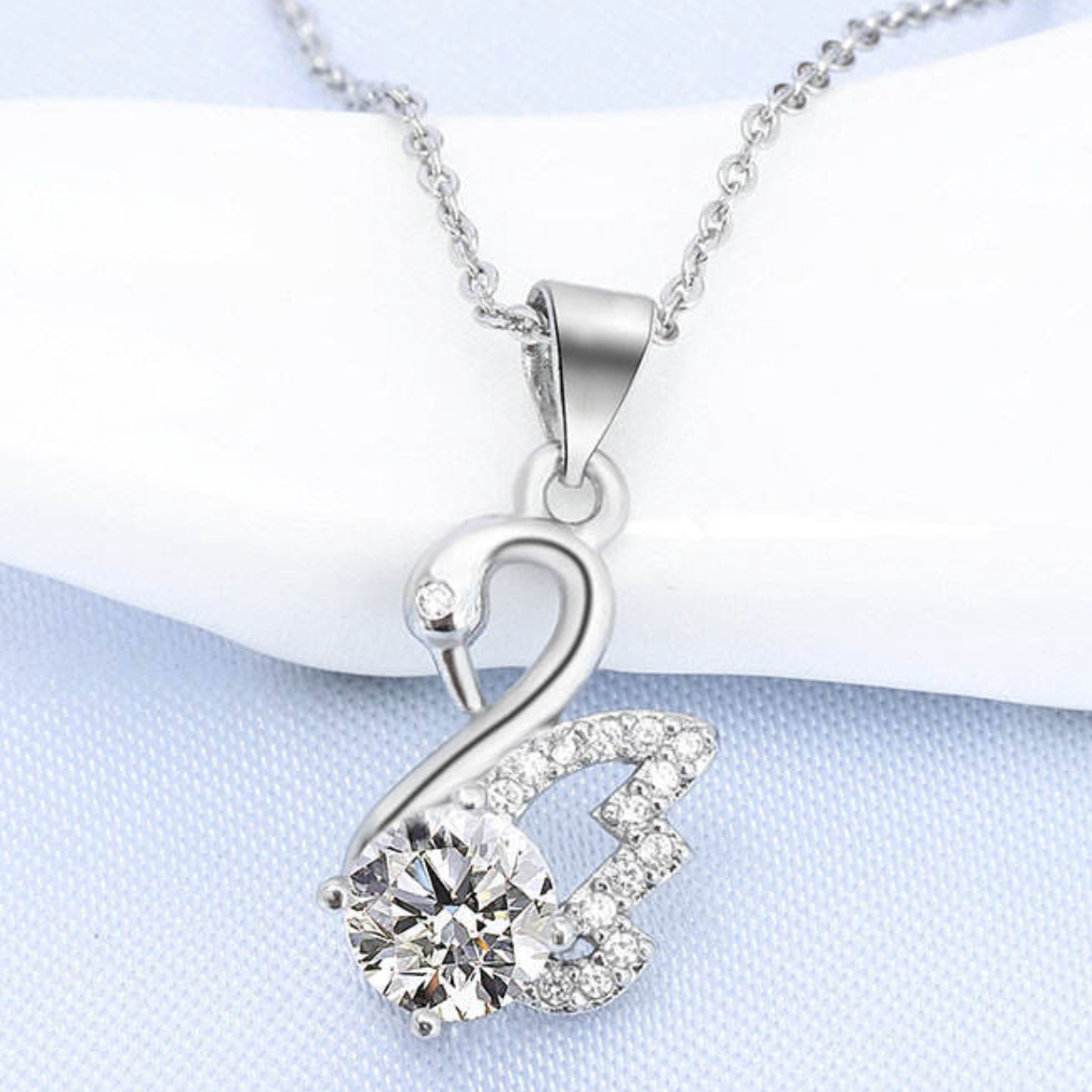Graceful Swan Luminary Pendant